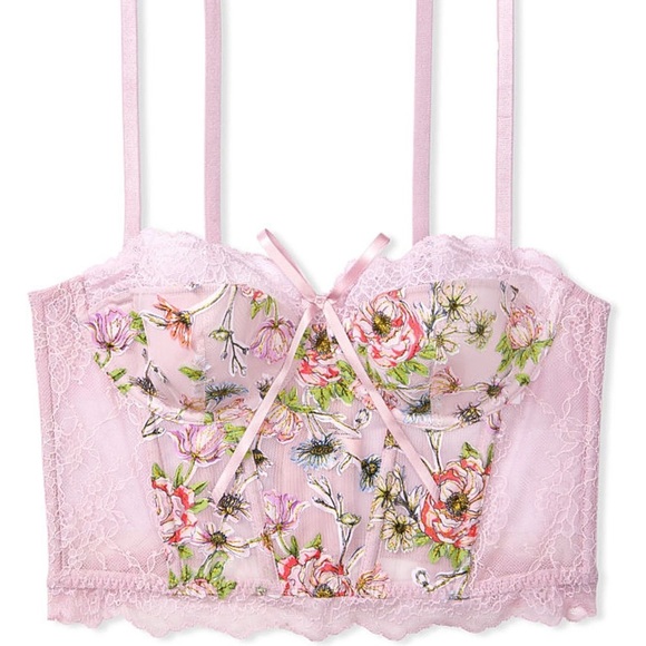 Victoria’s Secret Bustier | Dream Angels Lightly Lined Embroidered Bra Top - Picture 3 of 7